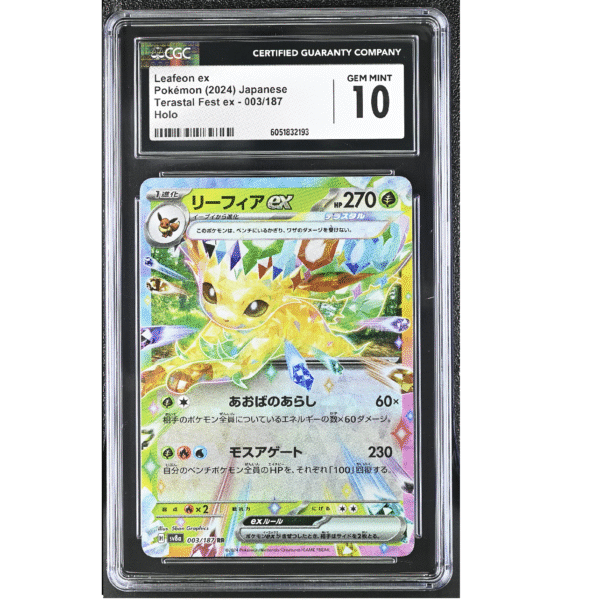 CGC10 Leafeon Ex #003 Holo-Japonés