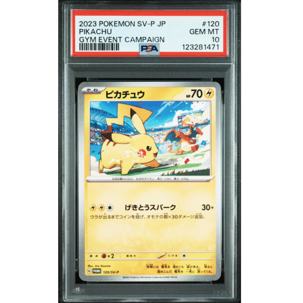 PSA10 Pikachu #120 Gym Event Campaign-Japonés