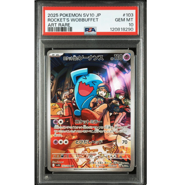 PSA10 Rocket´s Wobbuffet #103 Art Rare-Japonés