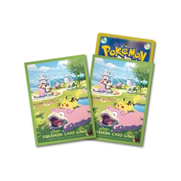 Fundas para cartas Slowpoke y Pikachu