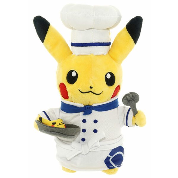 Peluche Pikachu chef Pokémon Café