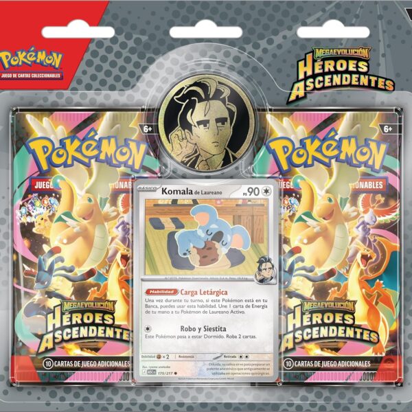 Blister Pokémon Héroes Ascendentes Laureano en Español.